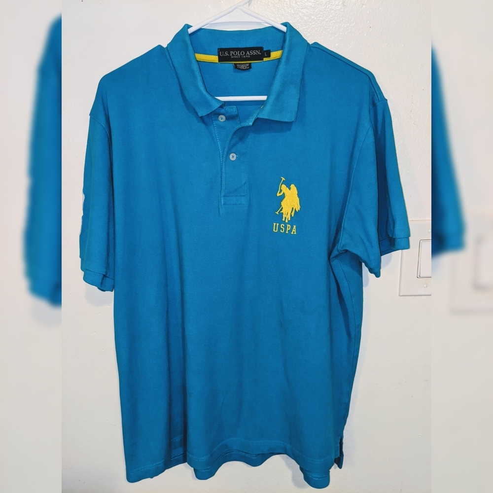 ‼️‼️U. S. Polo Assn. Men's Large Shirt | Blue - Picture 1 of 4